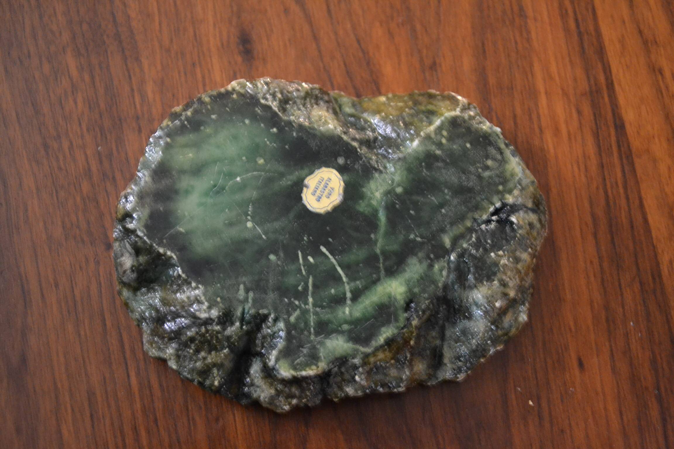 Italian ashtray in alabaster