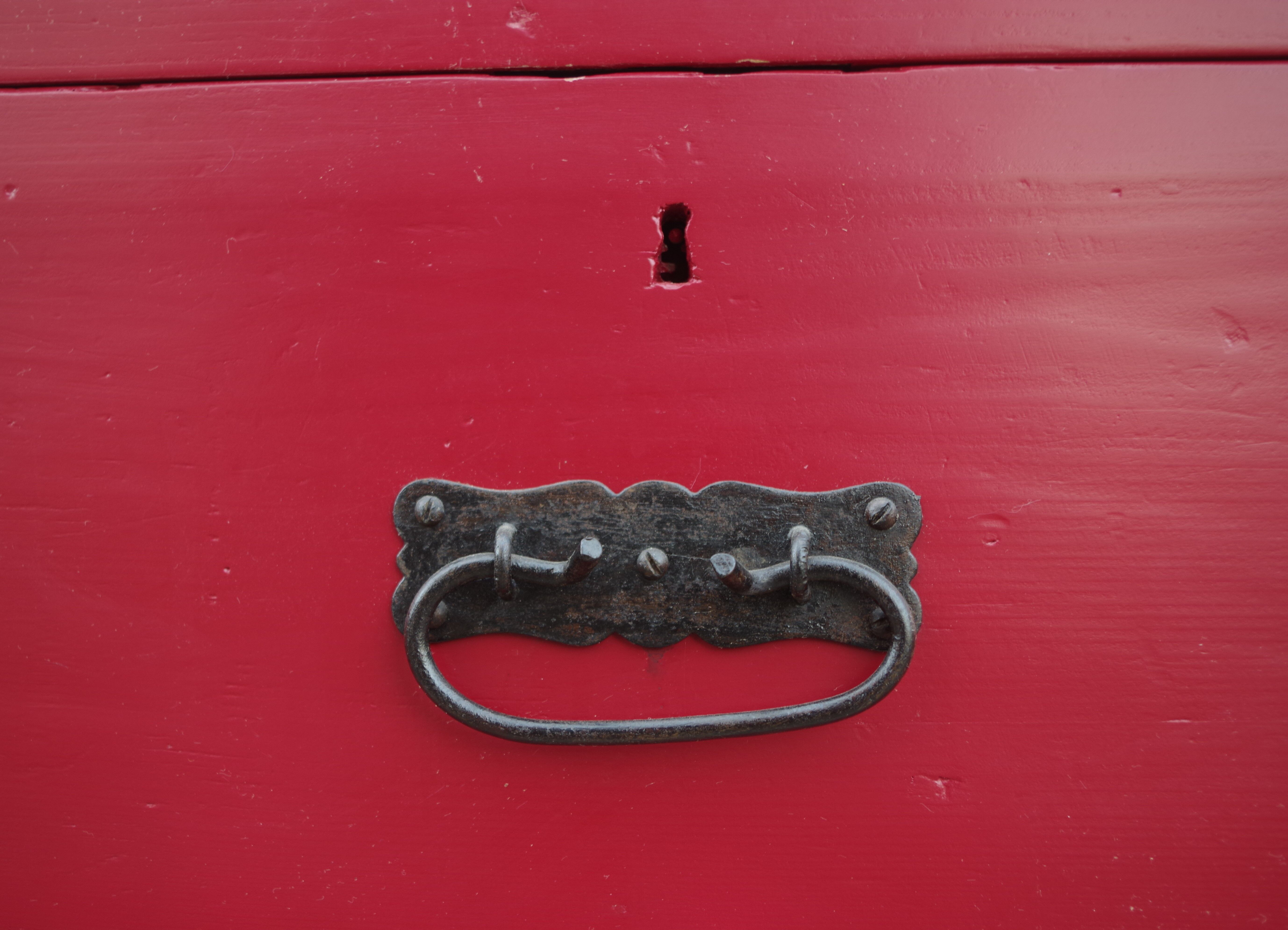 Repainted red trunk, 1960s