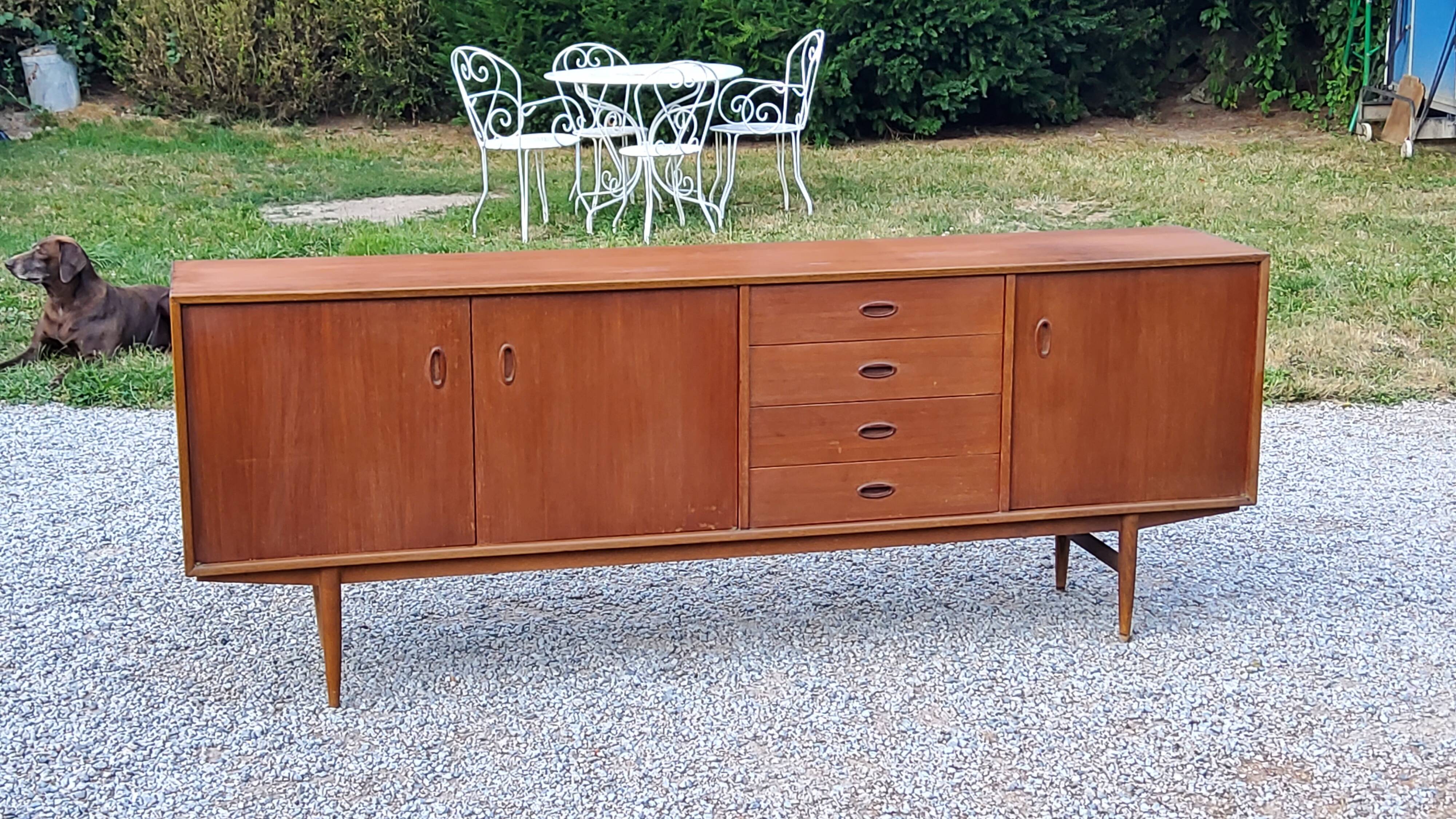 Scandinavian style teak sideboard from the 70s