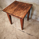 Small farmhouse table, low and square.