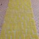 Moroccan Berber rug in lemon yellow with reliefs