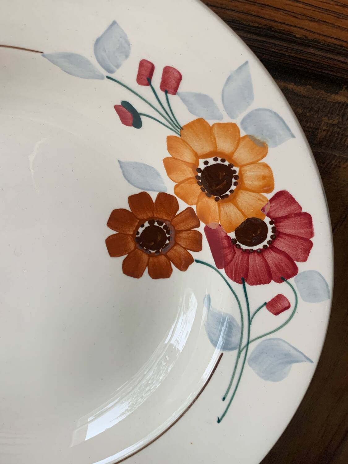 10 antique St Amand deep plates