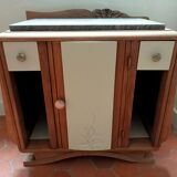 Bedside end of art deco sofa