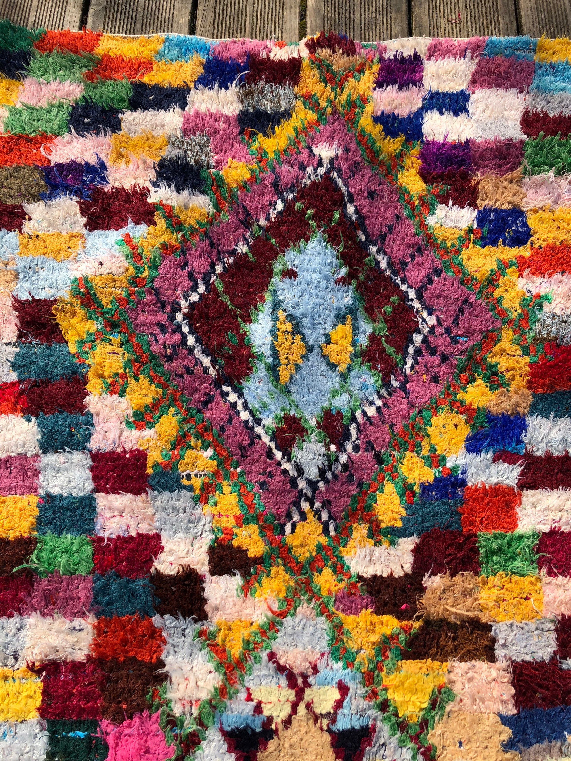 Carpet boucherouite Berber 200x150cm