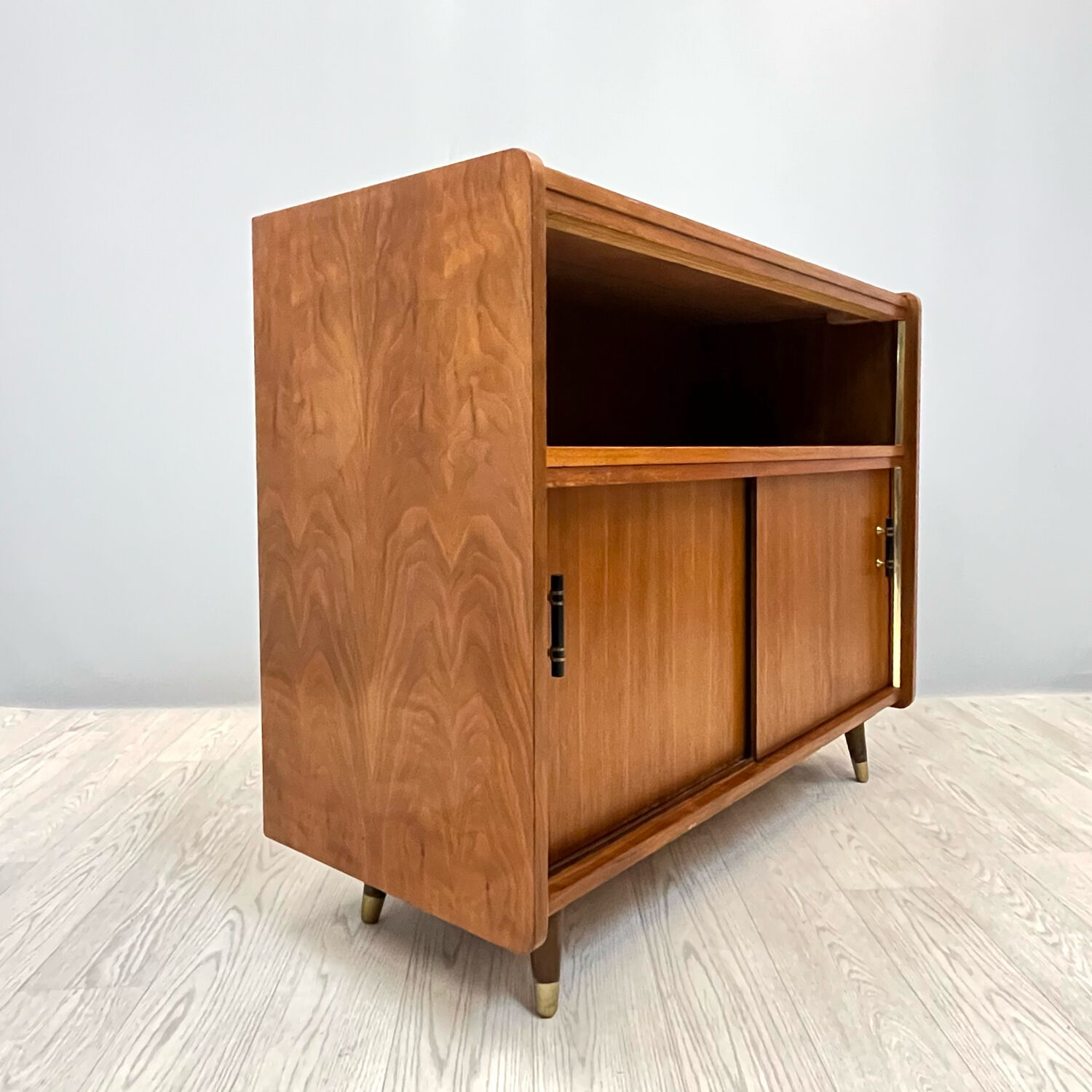 Vintage cabinet with sliding doors
