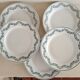 Lot de cinq assiettes terre de fer Longwy