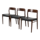 Model 75 Chairs by Niels Otto N. O. Møller, Set of 3