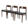 Model 75 Chairs by Niels Otto N. O. Møller, Set of 3