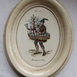 Table frame medallion old trades vintage decoration