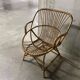 Fauteuil en rotin années 60