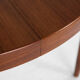 Midcentury Danish round dining table in teak by Gudme 1960s