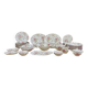 English porcelain service by Johnson Bros model Rose Chintz.