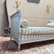 19th century Directoire style lacquered wooden daybed