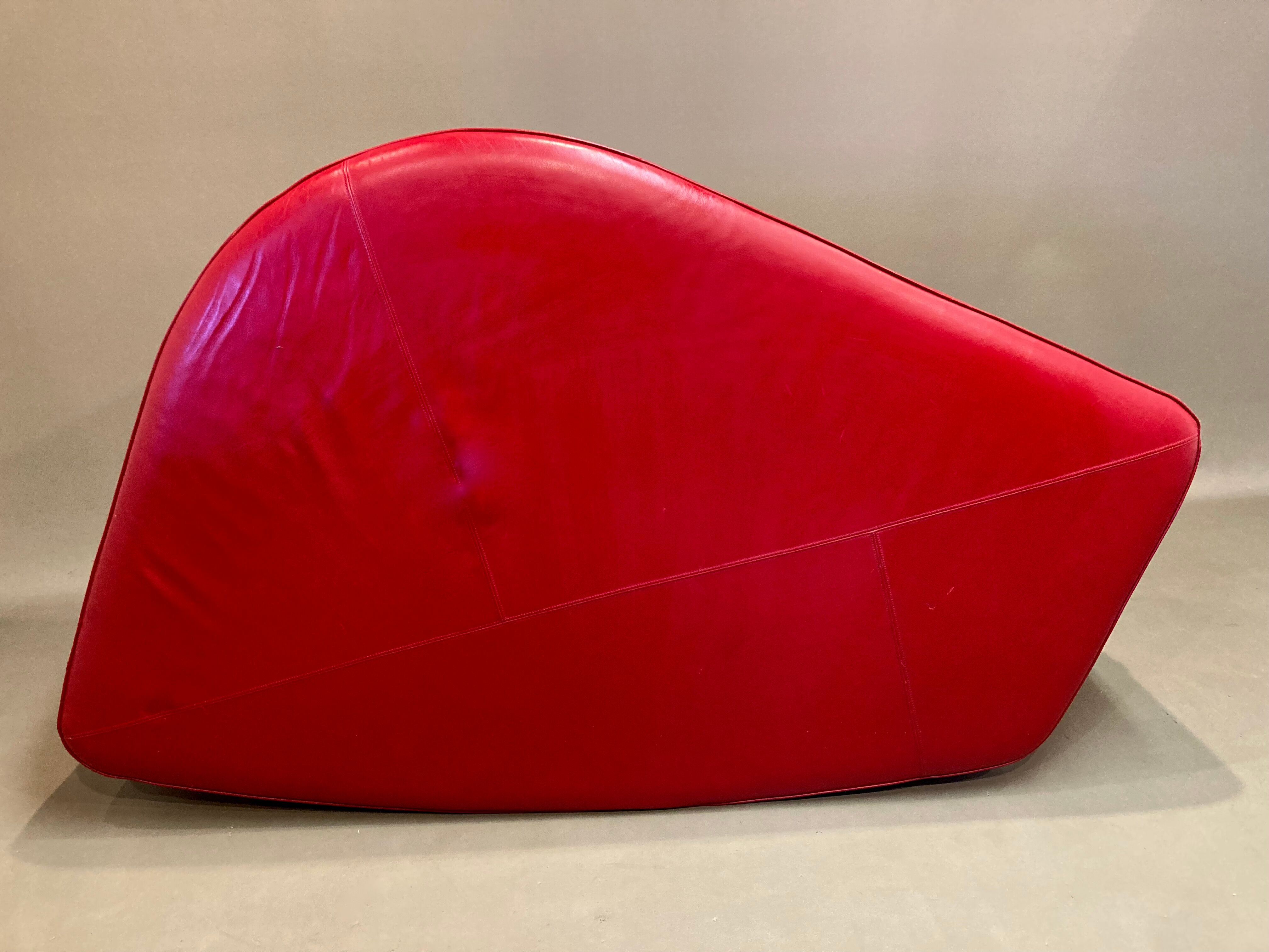 Sofa chaise longue leather design "walter knoll"