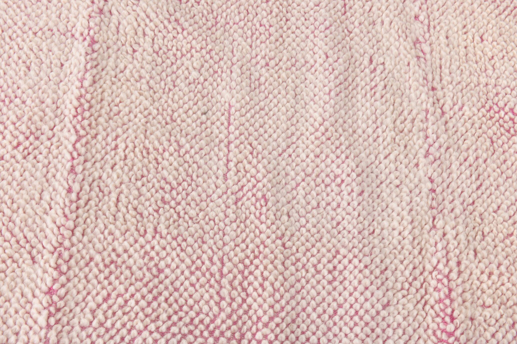 8x10 Rug For Living Room Pink & Beige Vintage Moroccan Rug, 259x301 Cm SKU. 34961