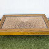 Roméo Rega Coffee Table, Pine Scales, Vintage 1970 Design