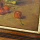 Tableau Nature morte aux cerises & citron, huile sur toile début XXème