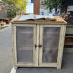 Sideboard, patinated wooden buffet