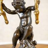 Bronze Four-Armed Candelabras, Set of 2