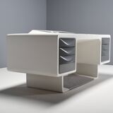 Rare Fiberglass Directors Desk by Ernest Igl for Wilhelm Werndl, 1970s