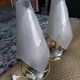 Paire de lampes Poirson vintage