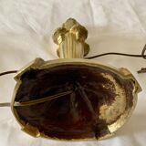 Art Deco gilded bronze lamp base.
