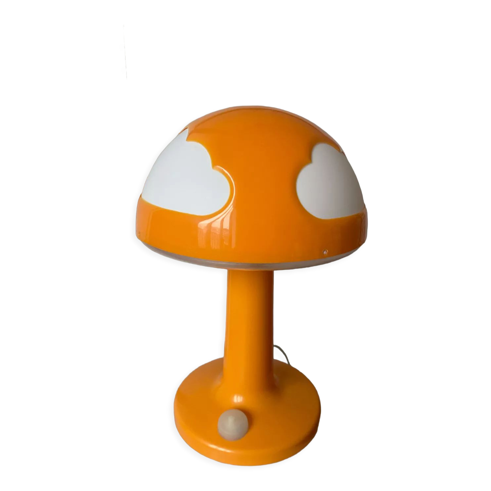 Orange mushroom lamp clouds Skojig Ikea design Henrik Preutz