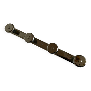 patère de salle de bain de palace chromée art déco 57cm