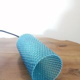 Lampe baladeuse en verre bleu vintage