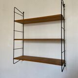 Vintage wall string shelf 60s