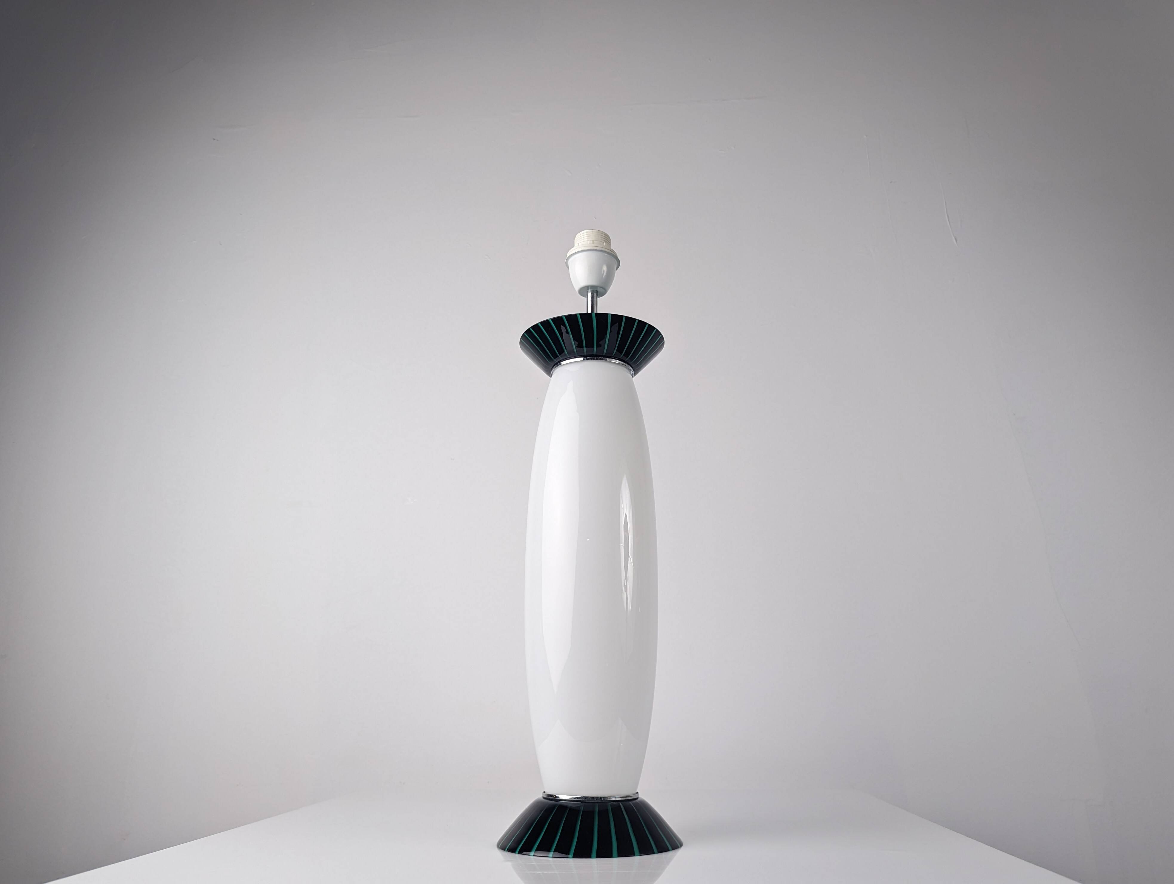 VeArt Murano Glass Large Table Lamp, Italy 1980s
