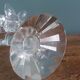 Chandelier candle holder flower in handcrafted cut crystal