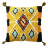 Yellow Berber-inspired cushion 45x45 cm