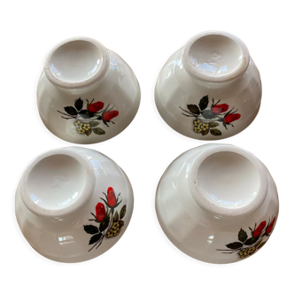 Vintage faceted bowls