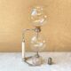Hellem France vacuum coffee maker 8 cups vintage Pyrex glass 70s