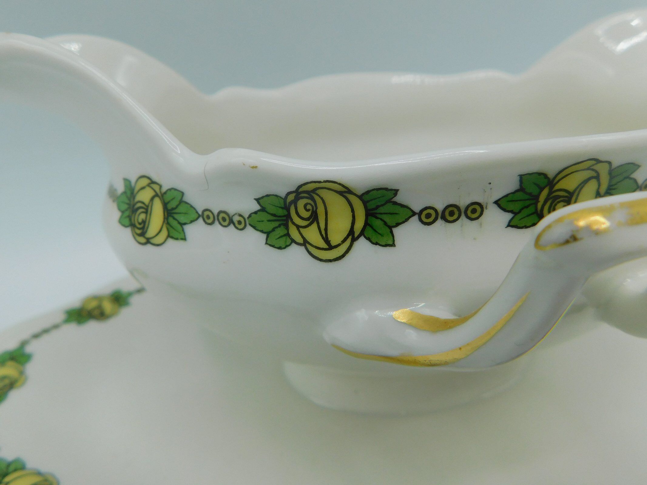 Limoges porcelain saucière - Martin Charles