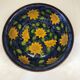 Portuguese ceramic dish decorated with sunflowers