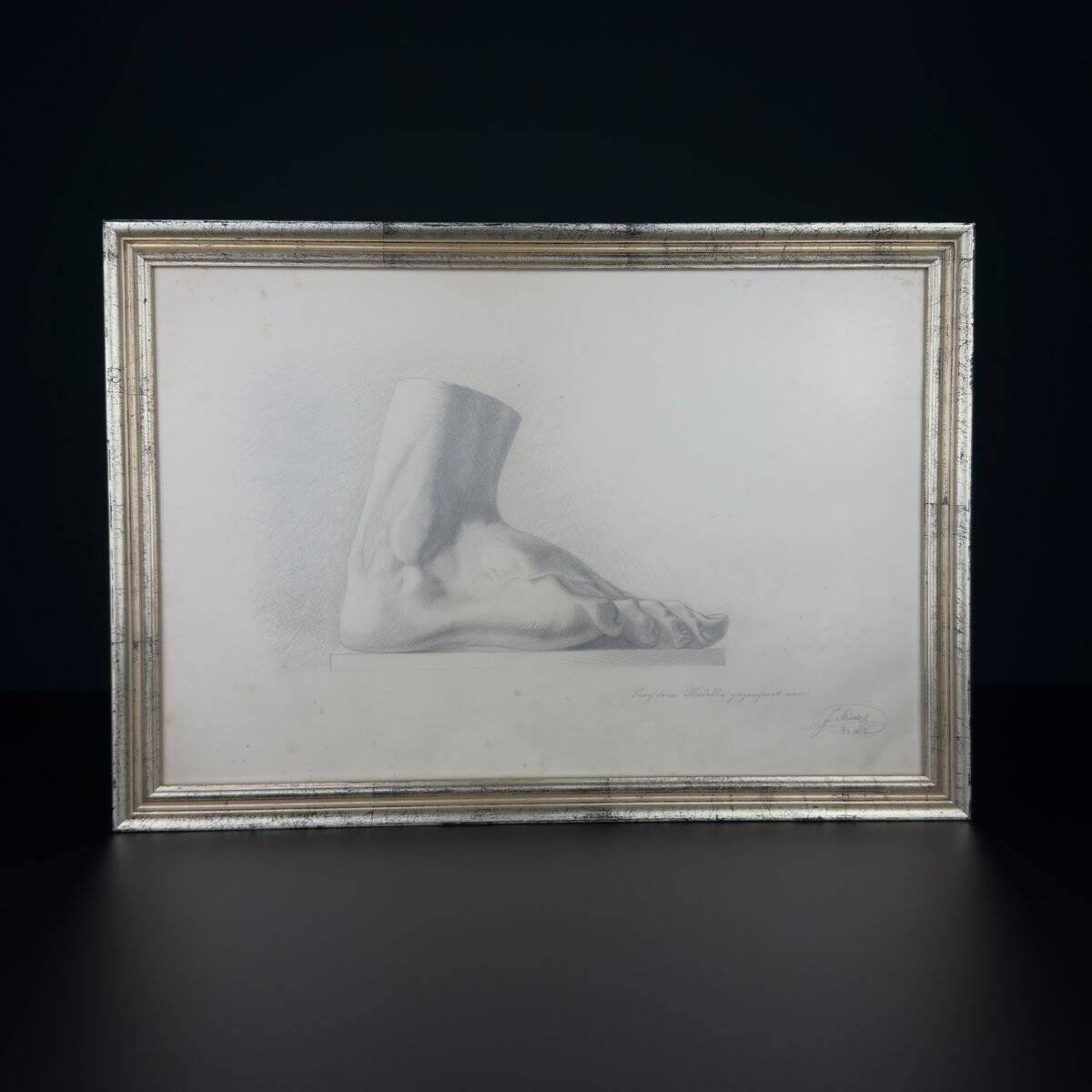 F. Mucke, pencil drawing of feet, 1802, pencil and paper