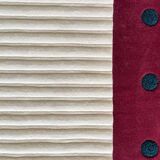 Hand-tufted wool rug Tisca Meda 1980s France