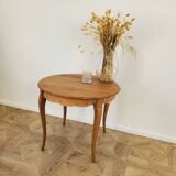 Round wooden table