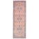 1970s Vintage Turkish Oushak Handmade Wool Cotton Pink Runner Rug 103x302