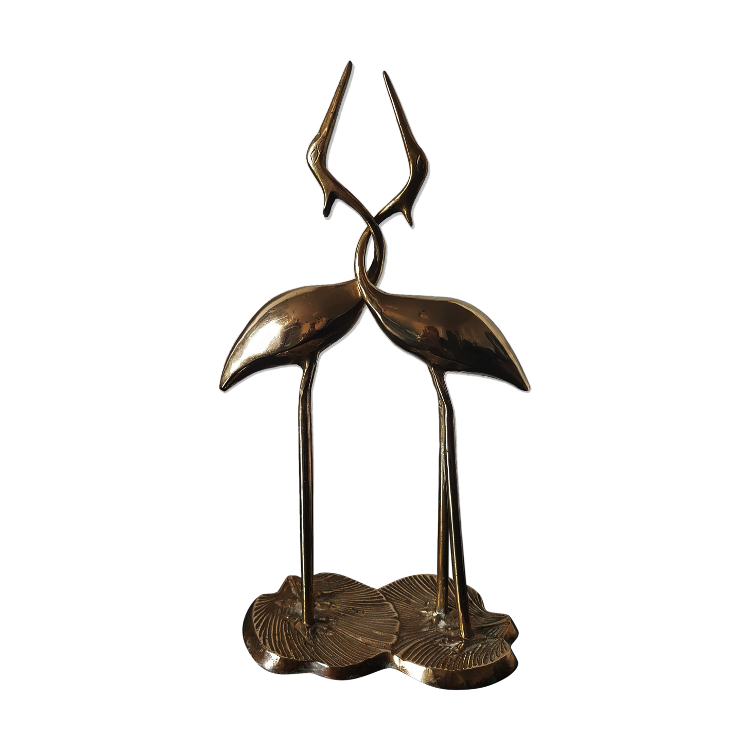 Pair of waders brass birds