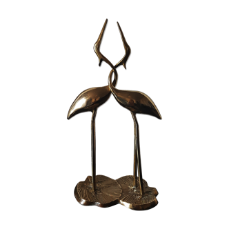 Pair of waders brass birds