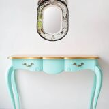 Miroir vénitien oval avec fronton mural ou à poser c. 1950 (53*31 cm)