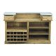 Industrial bar in solid wood