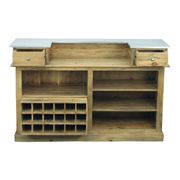 Bar industriel en bois massif