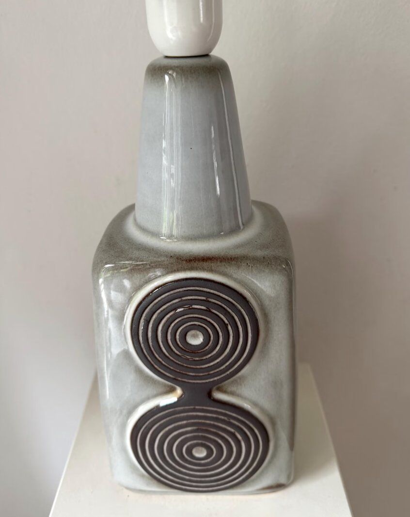 Table lamp in stoneware and ceramic by Einar Johansen for Søholm Stoneware, Denmark, 1960s