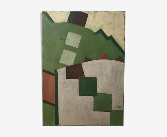 Abstract oil on canvas 1970