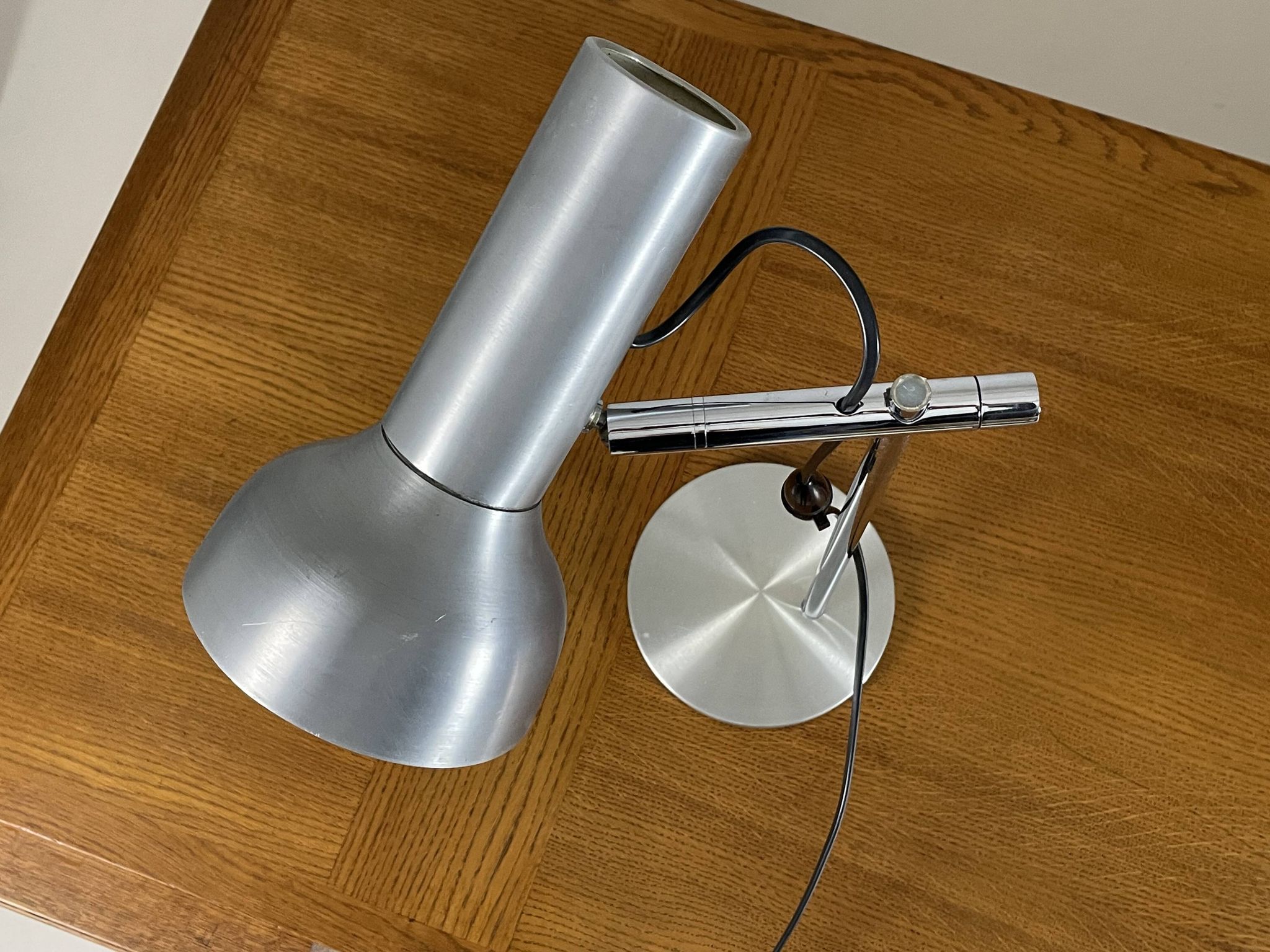 Lampe de bureau en métal des années 1970