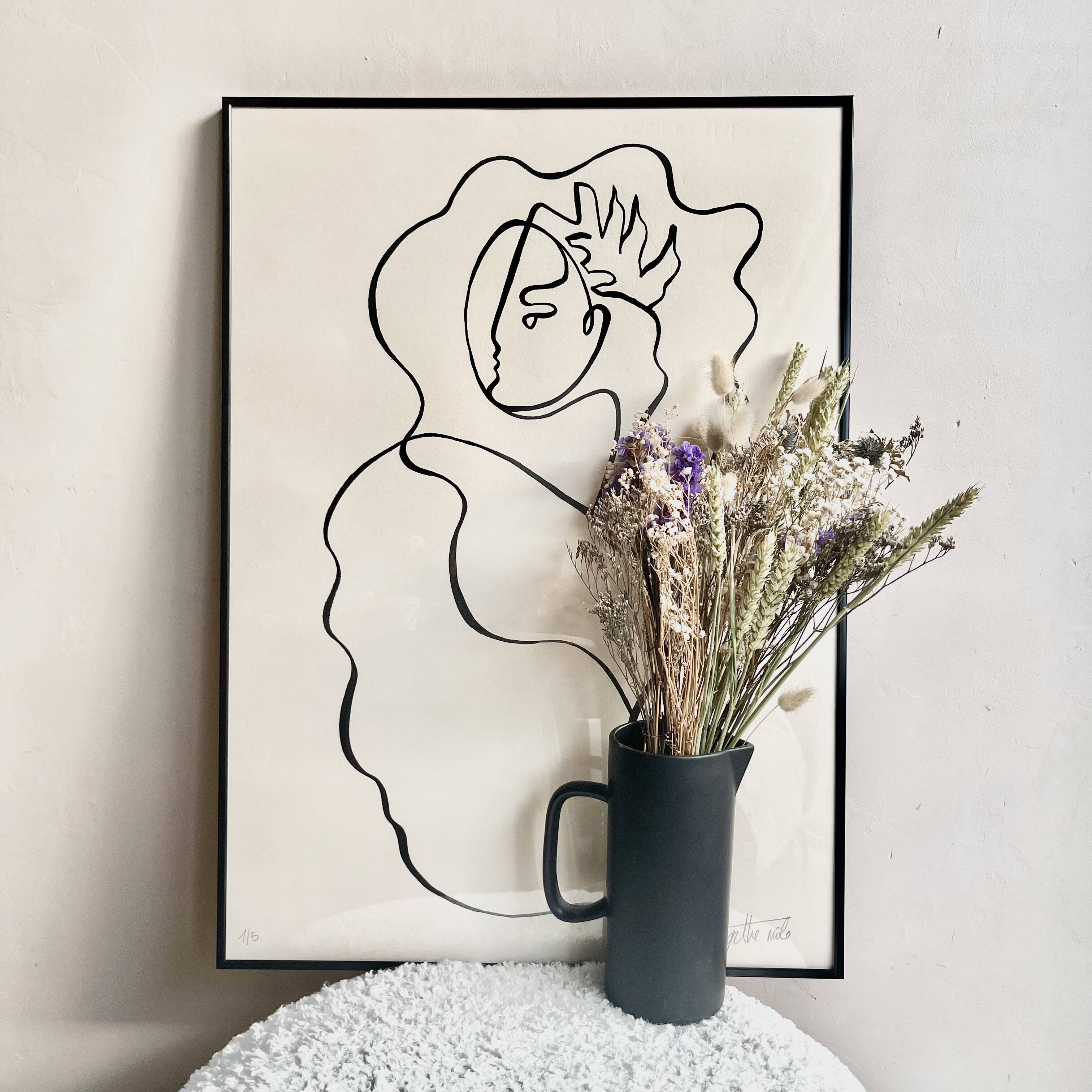 " La fille des étoiles ", 2023, format 50 x 70 cm by Atelier Agapé